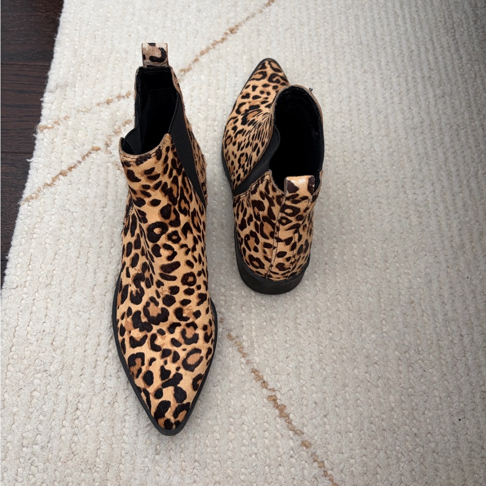 Steve Madden Leopard Print Ankle Booties